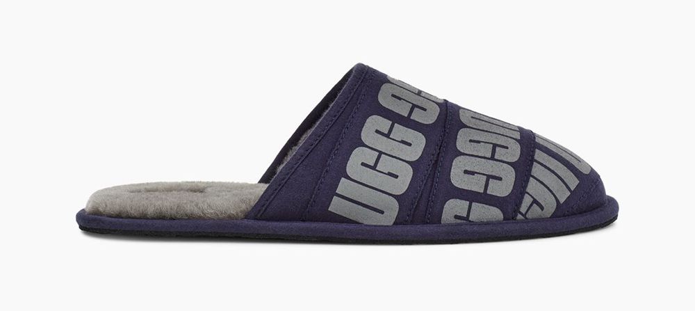 Ugg Slippers Canada - Ugg Men's Scuff Graphic Band Navy